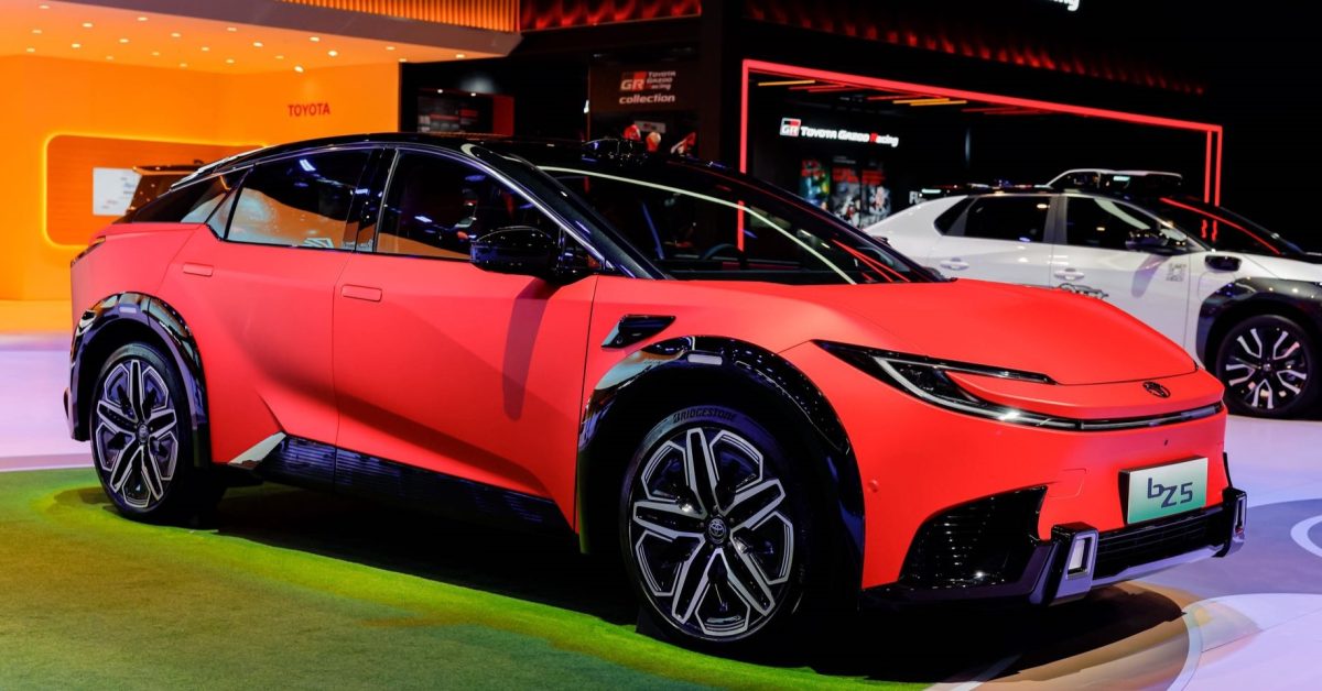 Toyota launches its updated bZ5 electric SUV at half the price of a Tesla Model Y