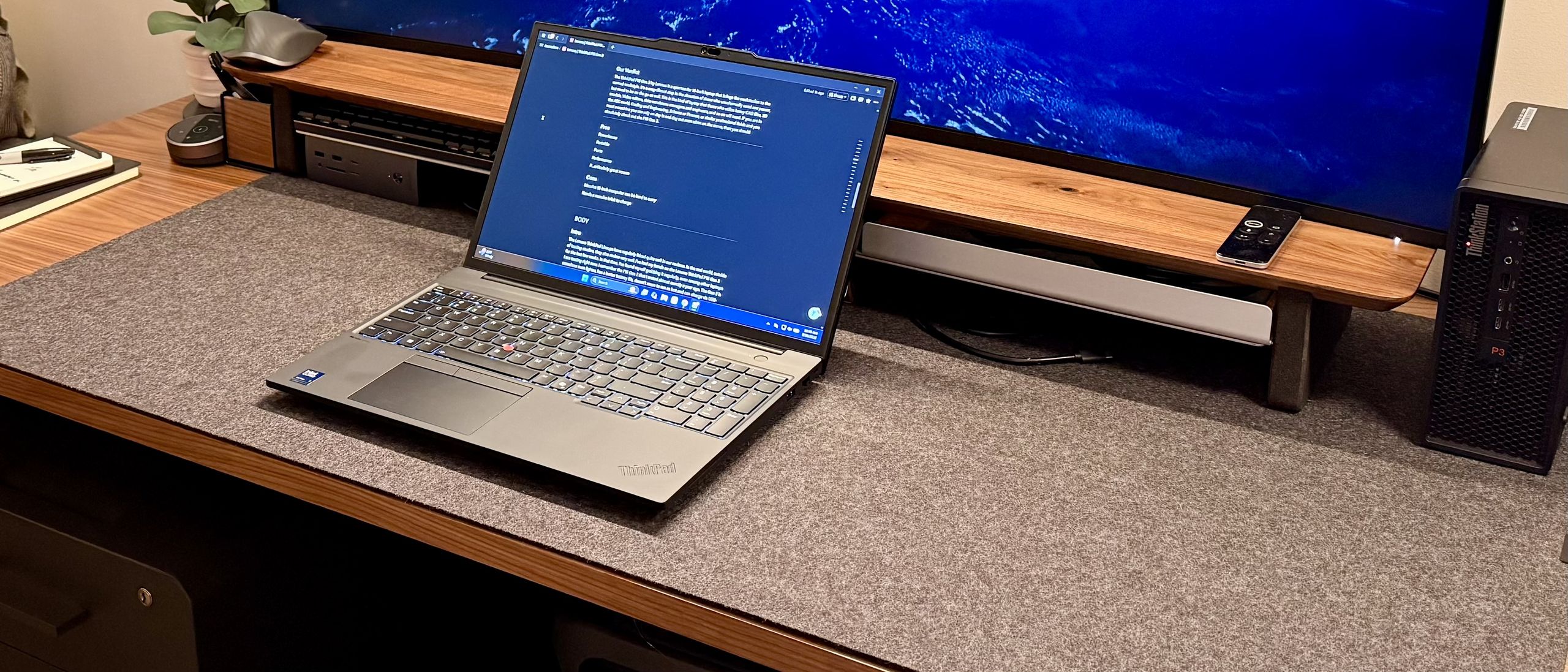 The Lenovo ThinkPad P16s Gen 4 easily handles CAD and AI workloads