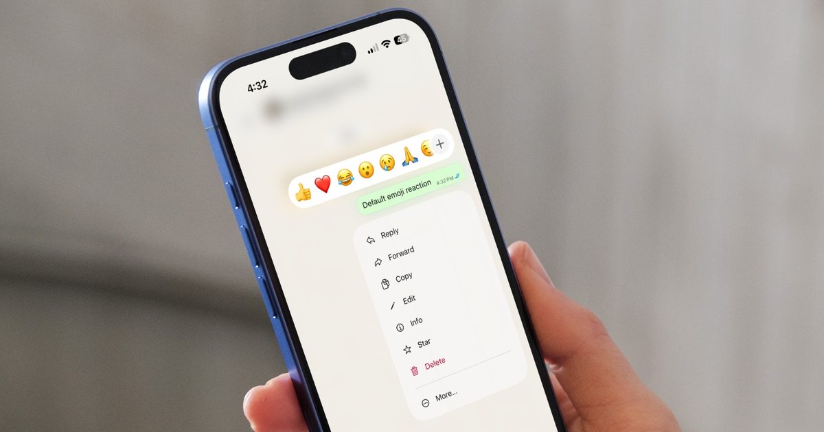 WhatsApp will finally let you react with the emoji you actually want, but there’s a catch