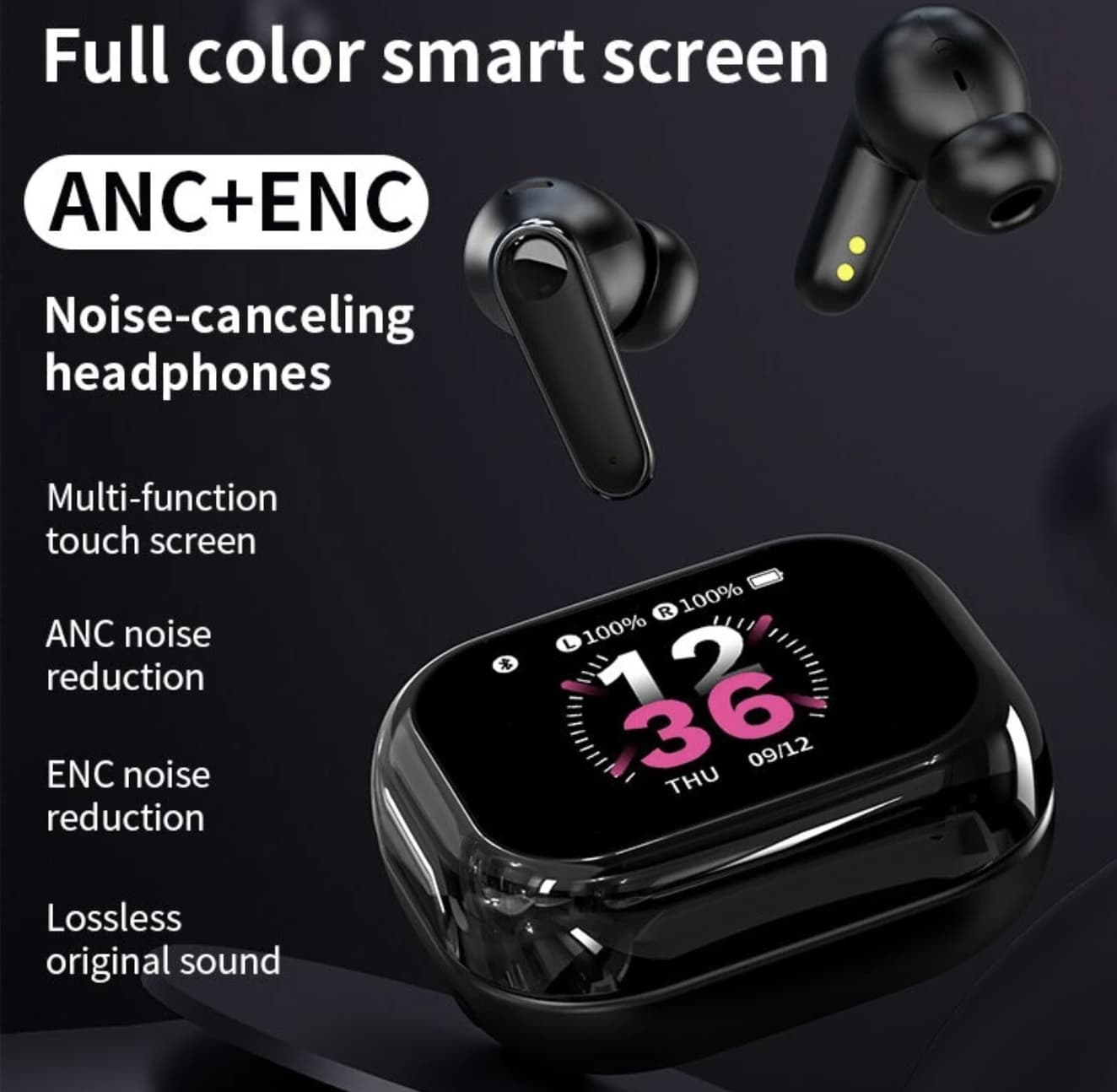 C11 Touch Screen Bluetooth 5.4 Headset Review: Smart Wireless Earbuds with AI Translation and HiFi Audio