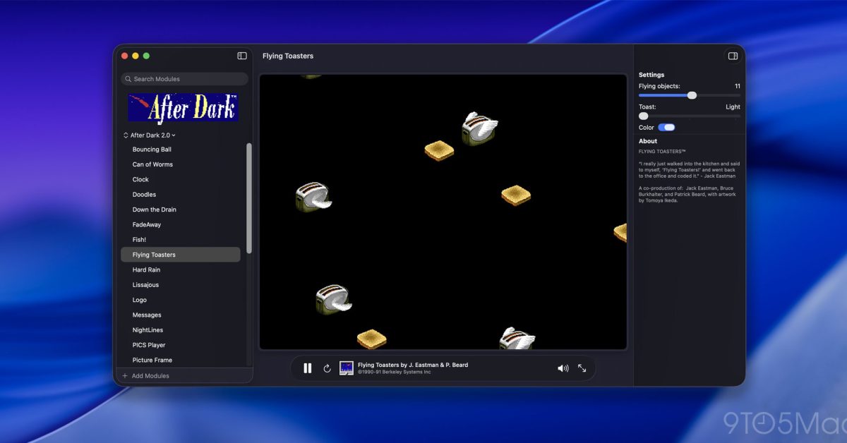 Afterglow brings classic After Dark screen savers to modern Macs – 9to5Mac