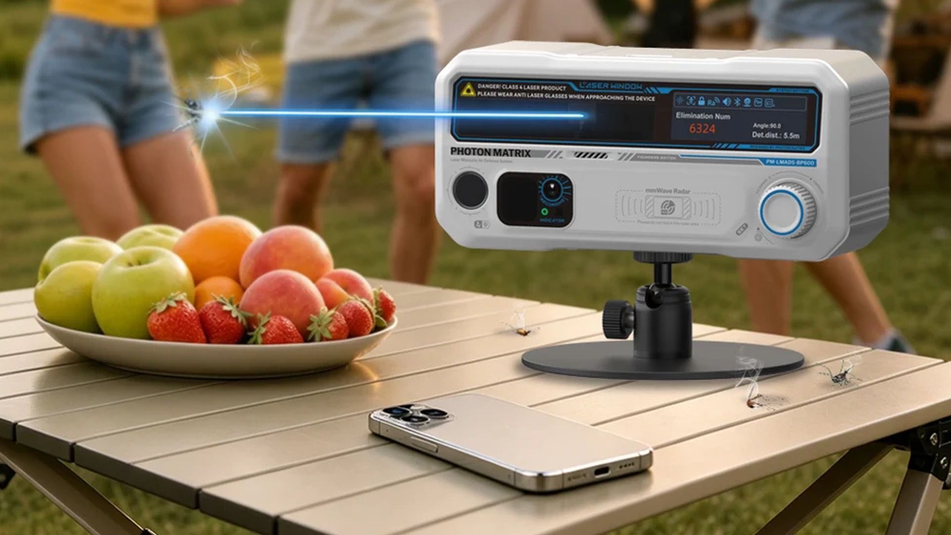 Futuristic mosquito-zapping laser now available to buy, video shows device in action — tiny device shoots down bugs like a personal air defense system, but costs $1,000