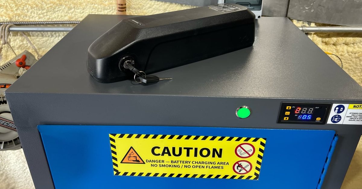 I tested this lithium-ion battery charging cabinet as the safest place to charge your e-bike batteries