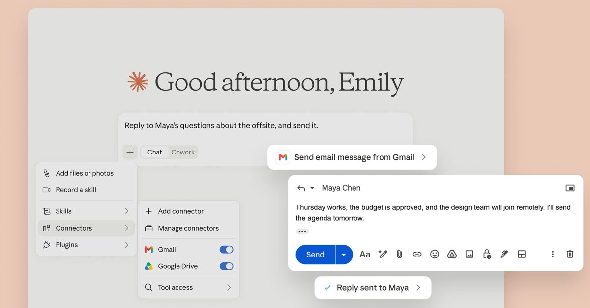 Claude can now send emails in Gmail, even without your approval
