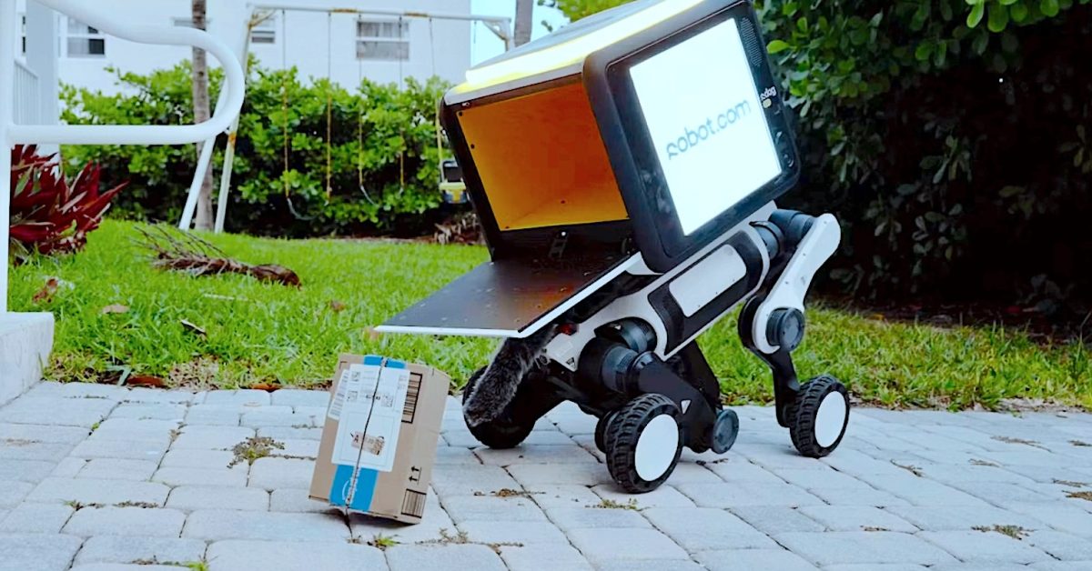 Robot delivery dog dumps hot steaming packages on your doorstep [video]