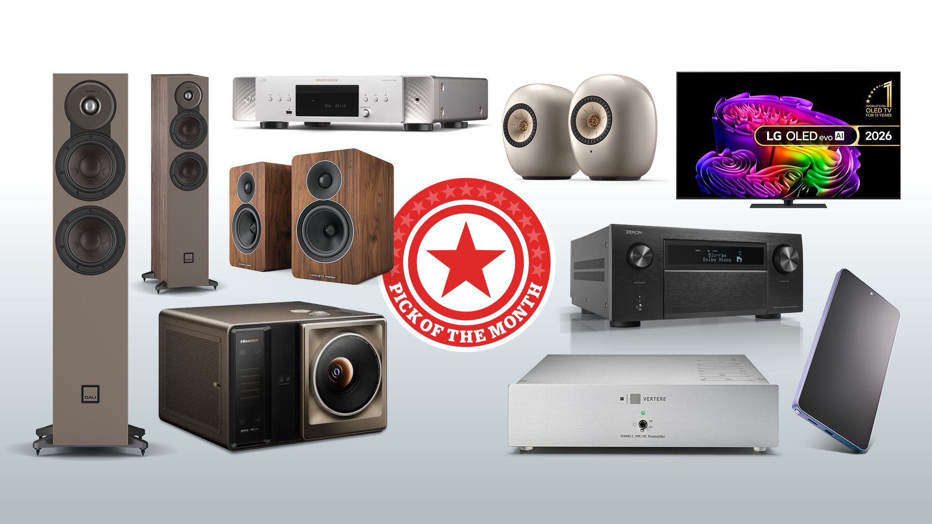 A Dali Sonik treat, double wins for KEF, premium CD player and more – the 10 top products we reviewed last month