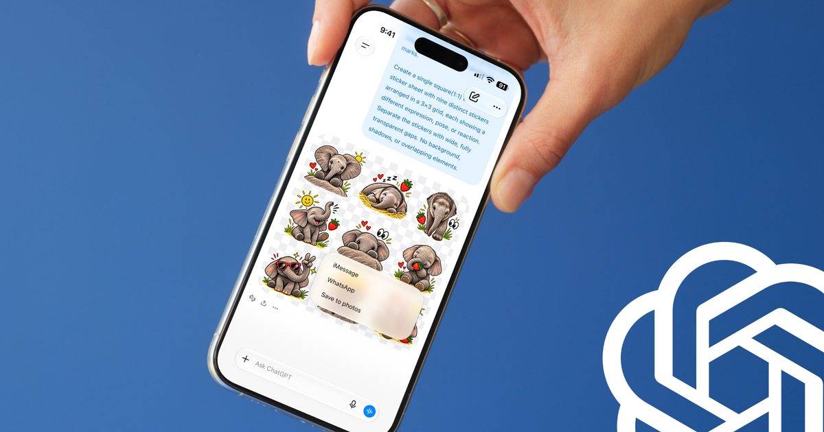 ChatGPT can now turn your photos into custom iMessage and WhatsApp stickers