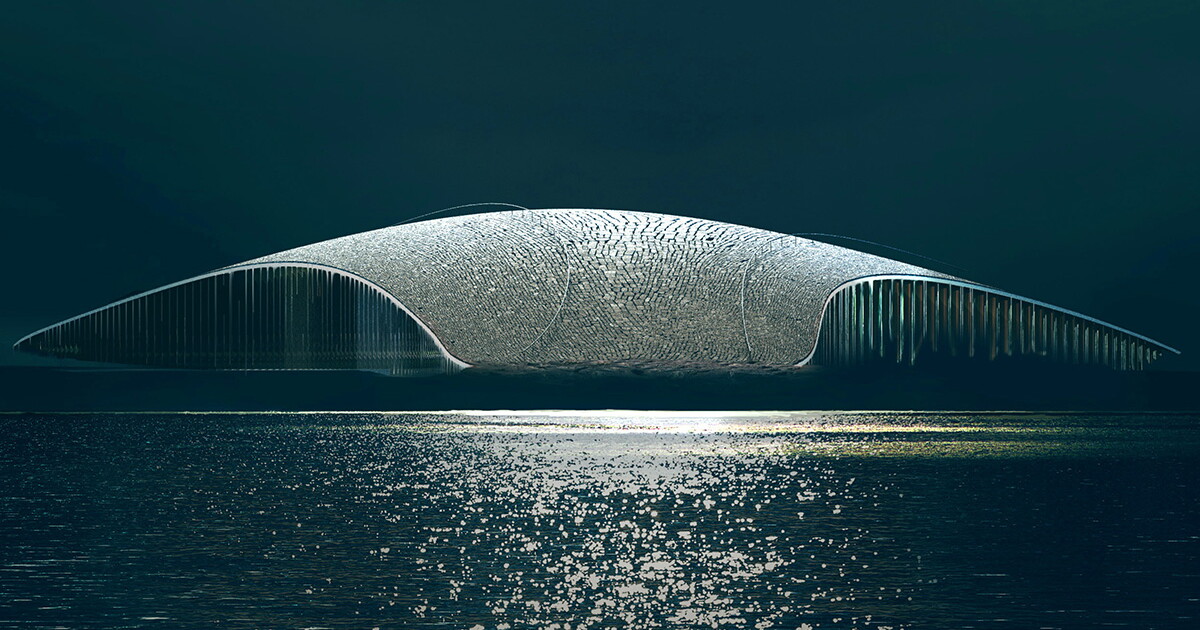 Norwegian Whale Museum evokes gargantuan tail rising out of the water