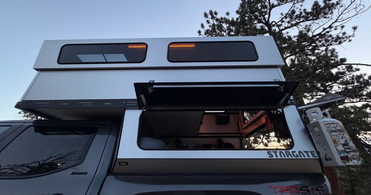 Otherworldly telescopic pickup camper is a 5-sleeper like nothing else