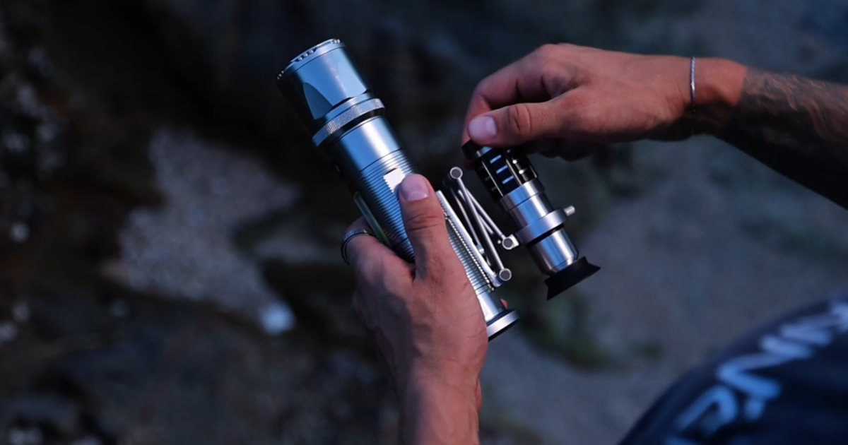Magnetic telescope doubles as a 500-meter flashlight and more