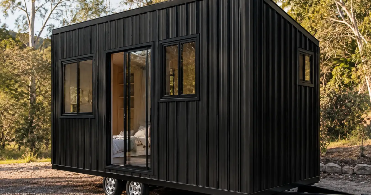 Single-floor tiny house packs a home for two into just 18 feet