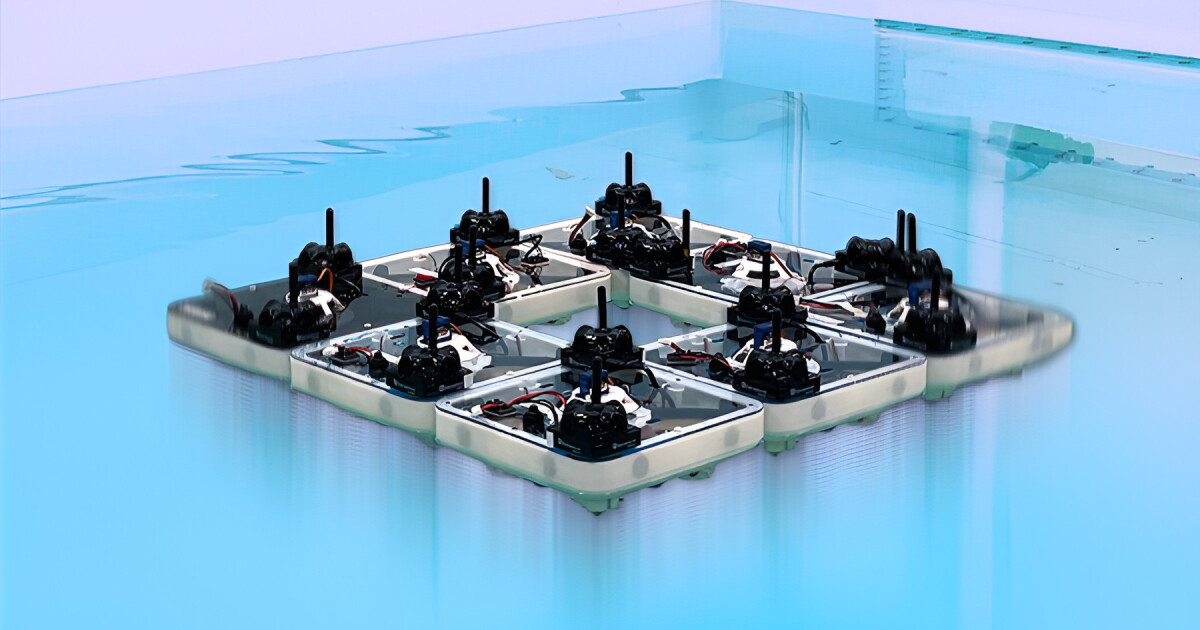 MIT’s autonomous robotic tiles build floating structures on water