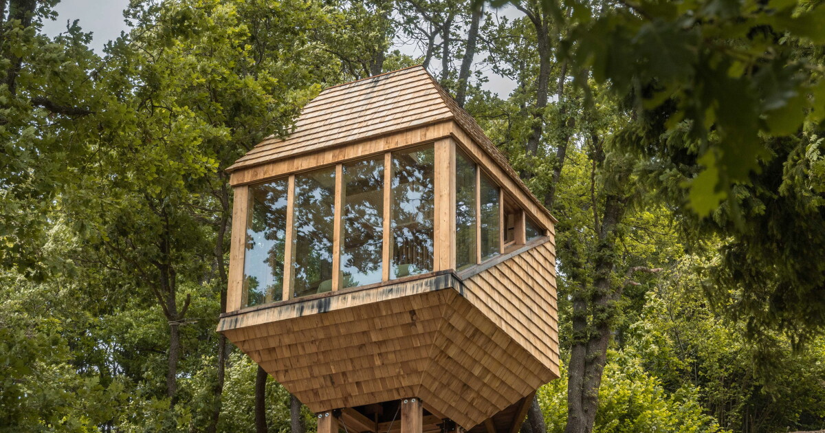 Stilted tiny house takes stripped-back approach to small living