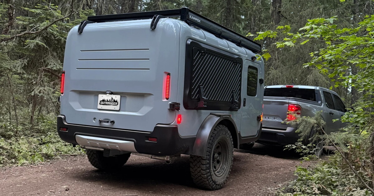 Cubed teardrop pod camper reshapes future of off-road tiny trailering