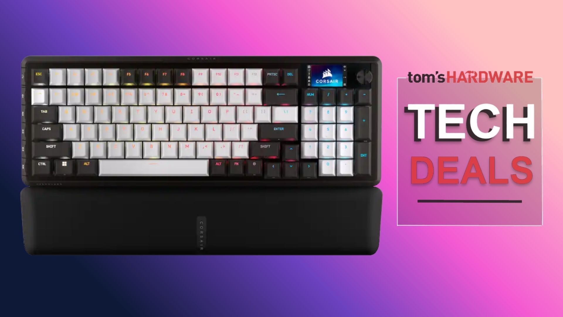 Save $60 on Corsair’s impressive 96% gaming keyboard with Elgato Stream Deck integration — the Vanguard 96 RGB features pre-lubed mechanical switches, sound dampening, a color LCD screen, and a full-size number pad