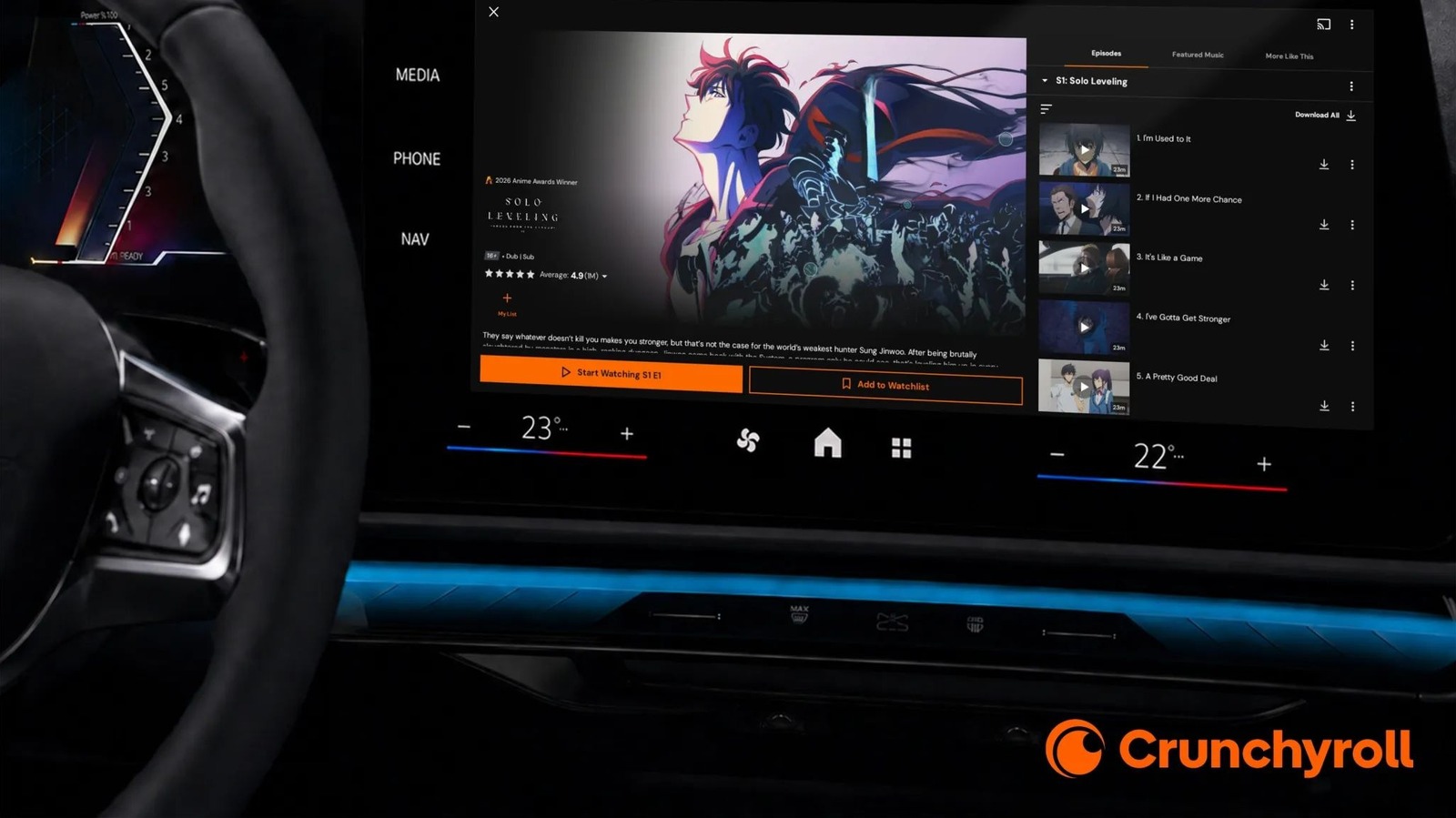 You can soon stream Crunchyroll on your car’s infotainment system – Engadget