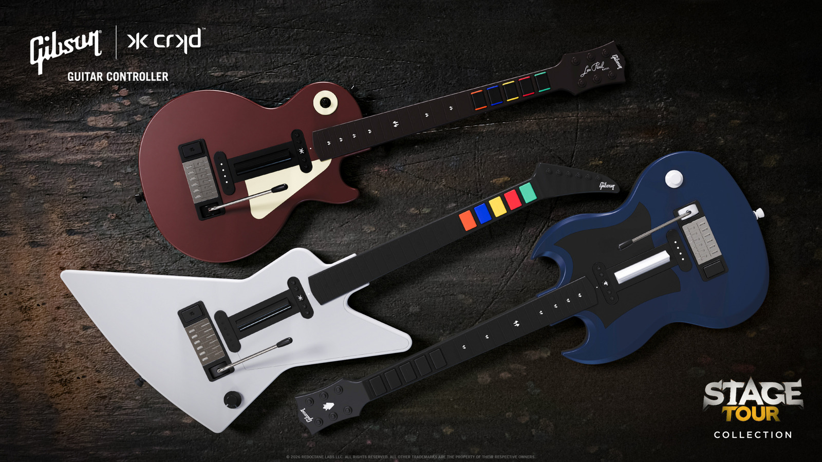 Here are three sick Gibson guitar controllers made for Stage Tour’s Dec. 10 release – Engadget