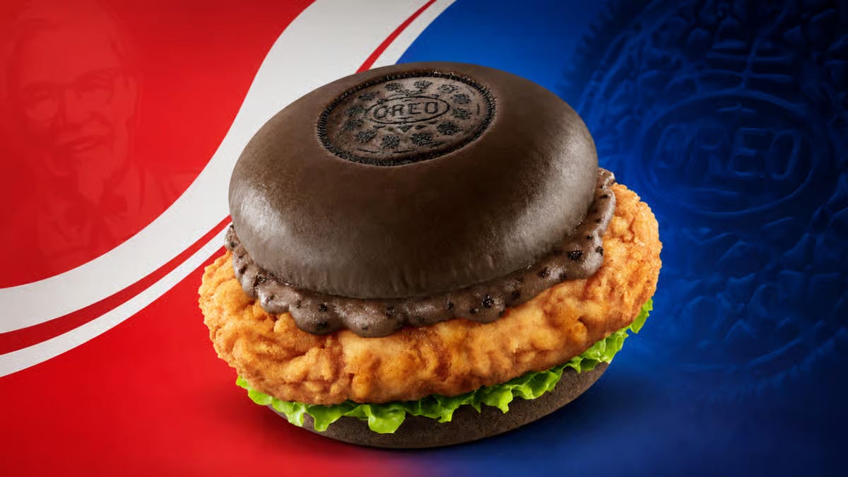KFC Reveals the Oreo Chicken Burger, and It’s Either a Crime Against Humanity or a Work of Mad Genius