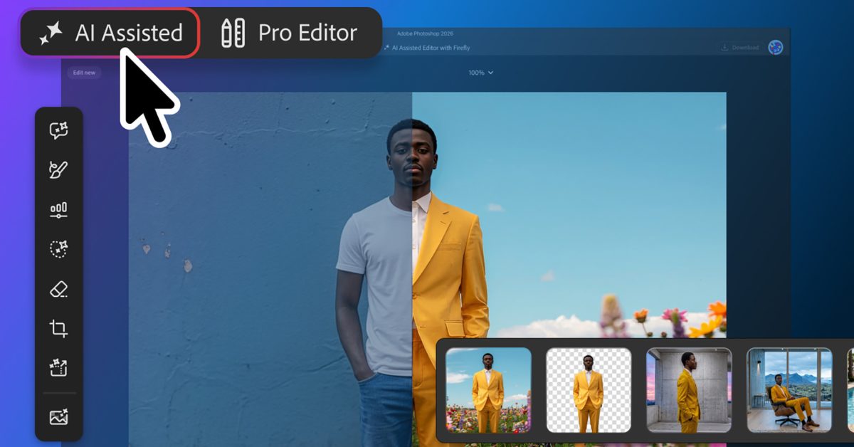 Adobe Photoshop adds optional ‘AI Assisted Editor’ mode – 9to5Mac