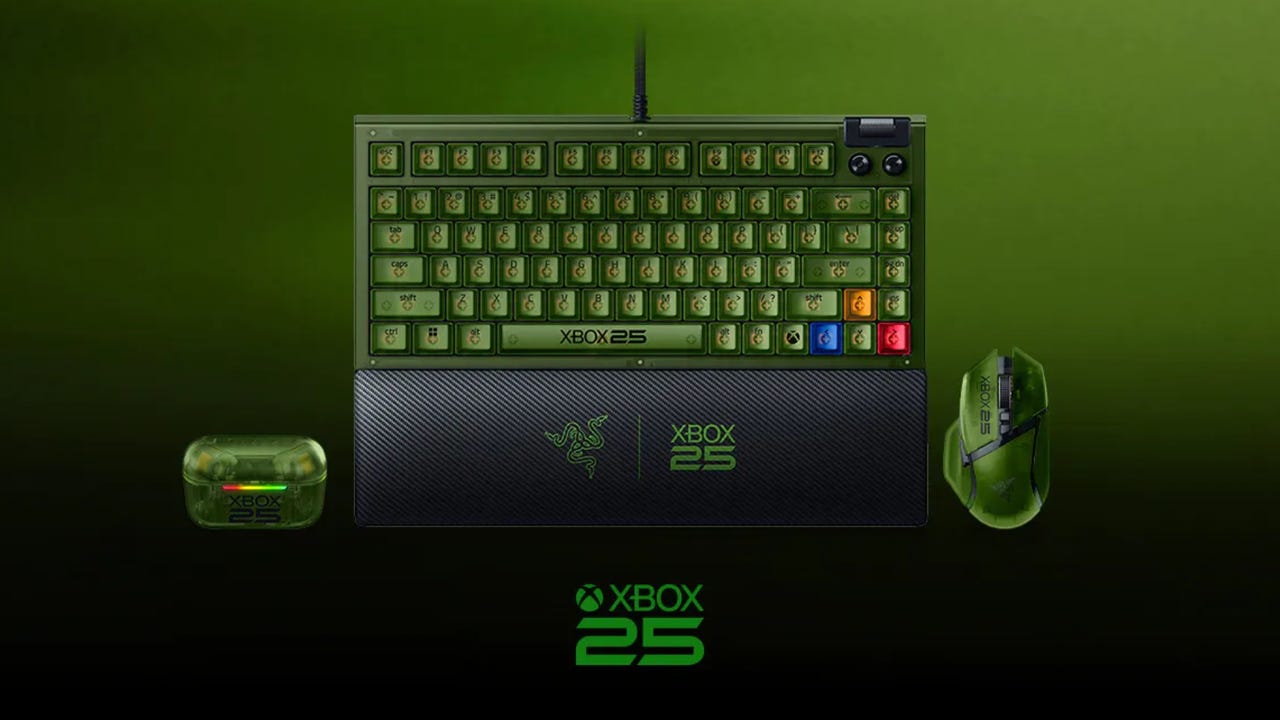Some Razer Gaming Gear Is Getting (Slightly Different) Translucent Green Options for Xbox’s 25th Anniversary