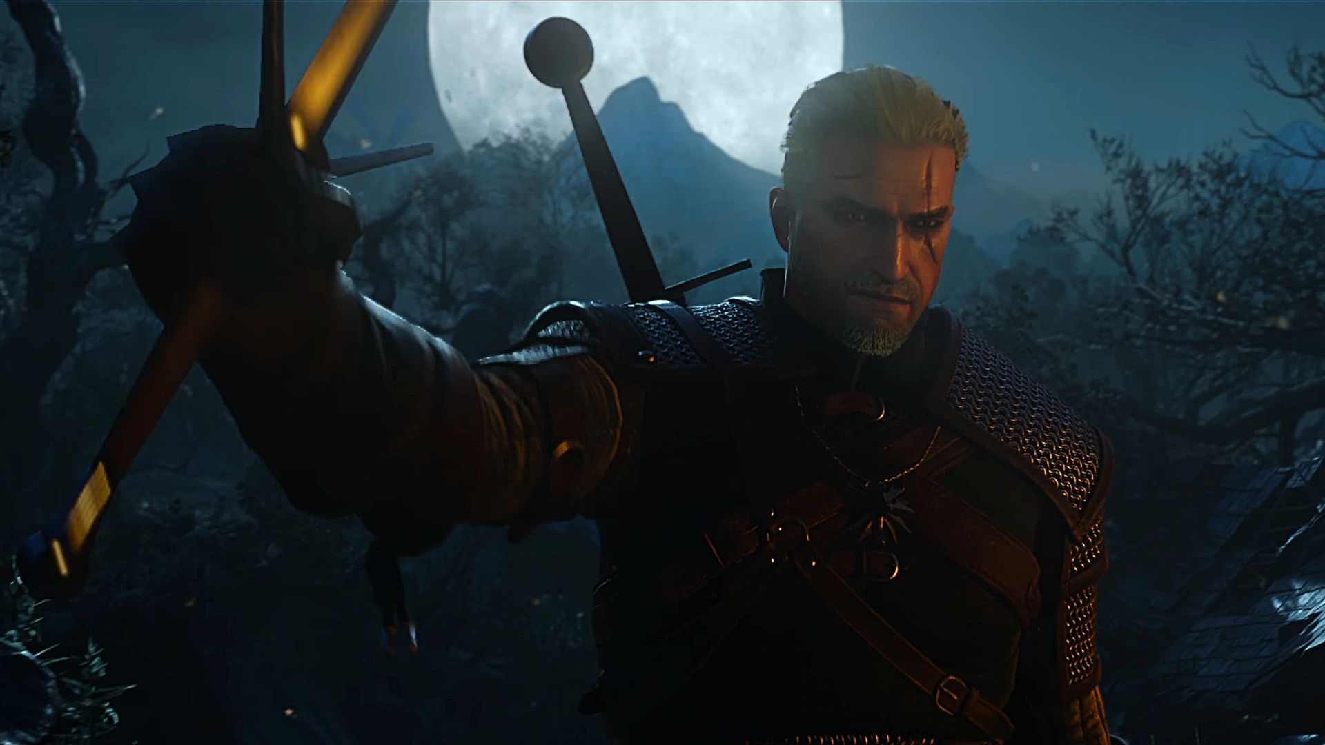 The Witcher 3’s Songs of the Past DLC includes a nod to CD Projekt Red’s original 2007 RPG and its source books as Geralt wields a new silver chain