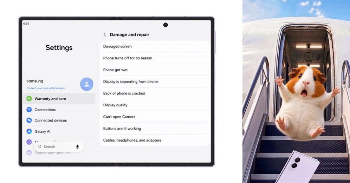 Samsung makes warranty repairs easier with Android 17, advertises it with AI guinea pigs [Gallery]