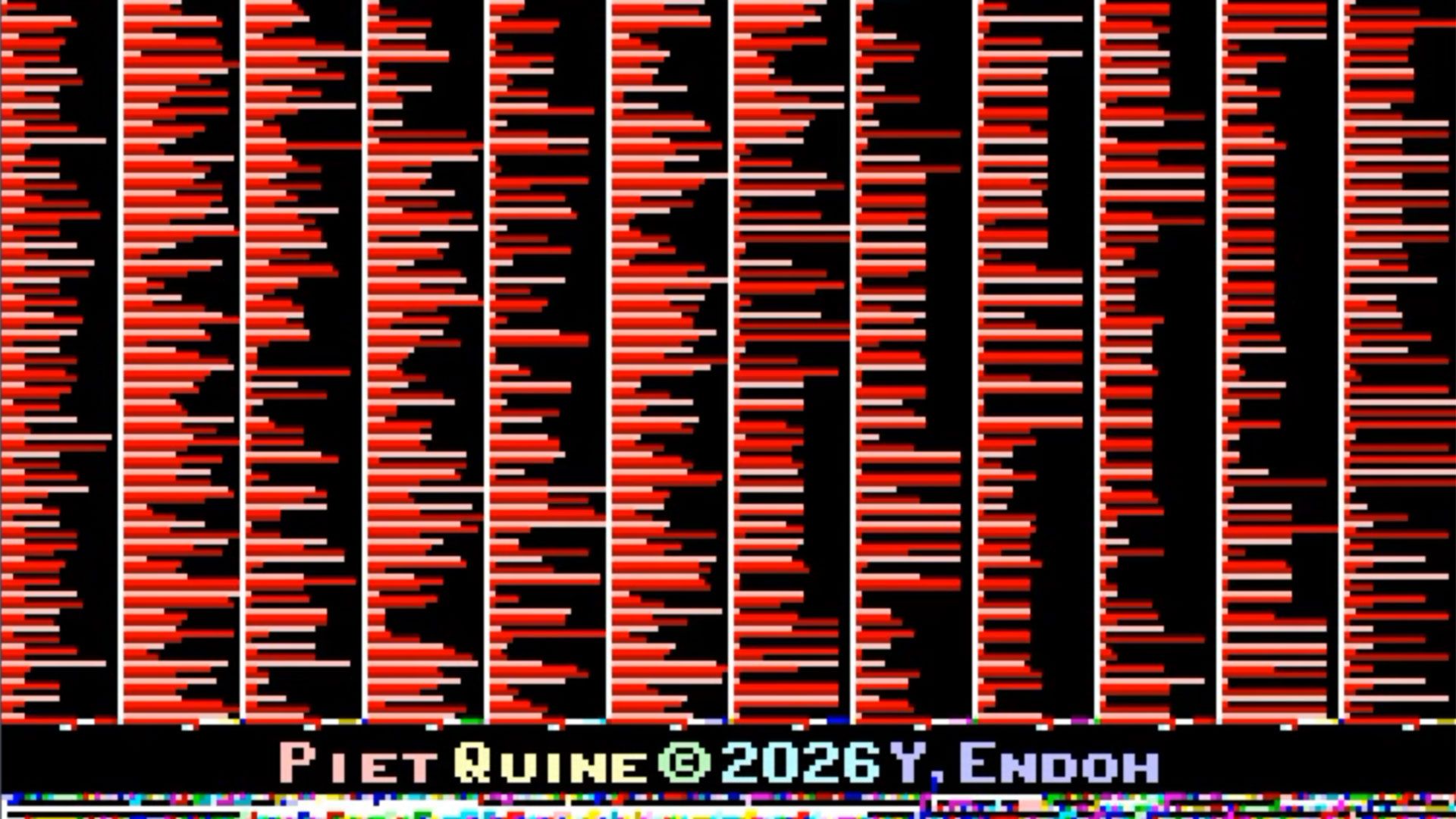 Mind-bending self-replicating GIF code prints an exact copy of itself, is both a program and its own visual output — champion coder shows off ‘Piet Quine’ technique