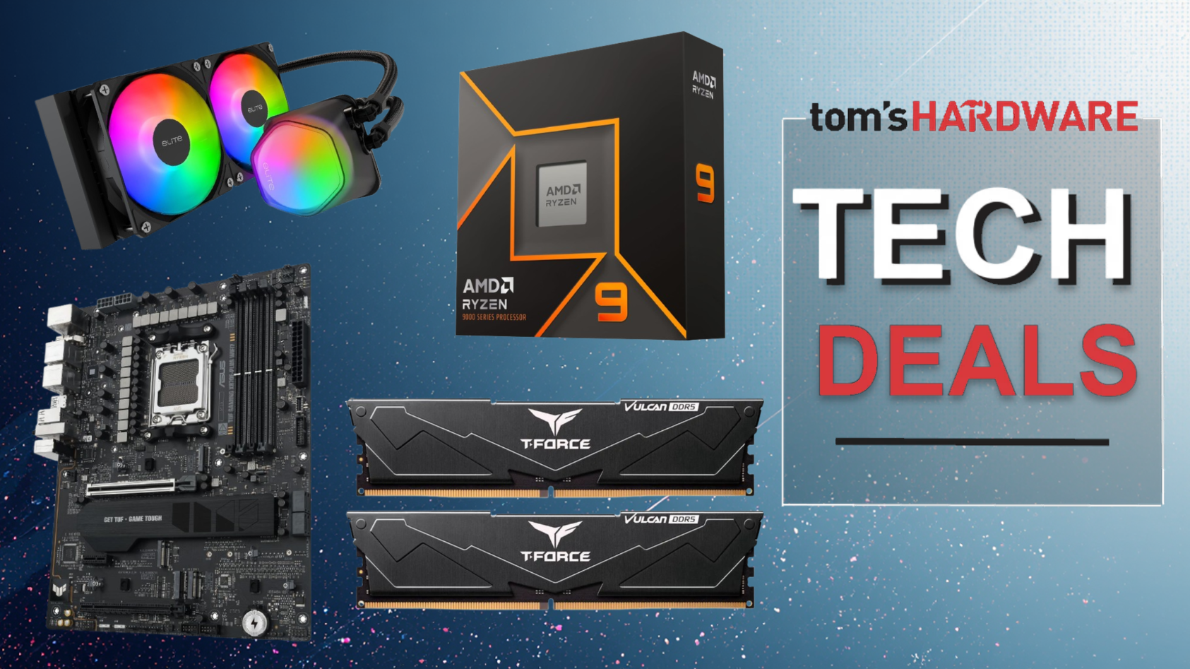 Get 16GB of DDR5 RAM free when you buy AMD’s 9900X and an Asus TUF motherboard — $659 Newegg combo saves $274, and you get a free 240mm AIO