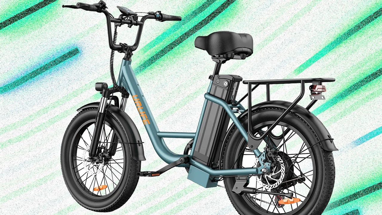 The UrLife E20 1,000W 48V Adult Electric Bike With 28mph Top Speed and 80 Mile Range Drops to $282 as Part of the AliExpress Back to School Sale