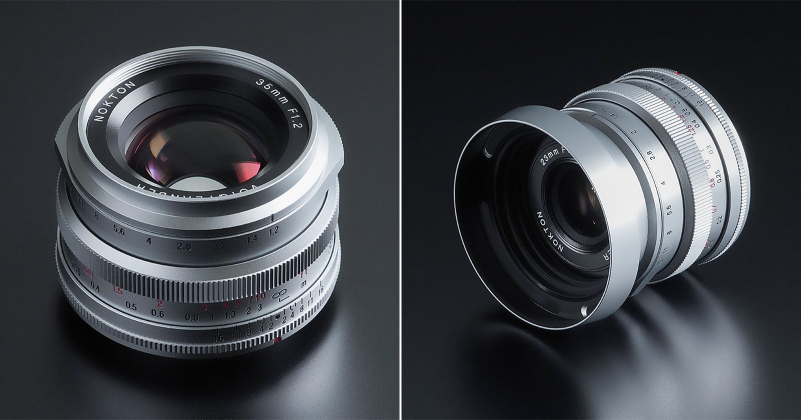Cosina Announces Silver 23mm f/1.2 and 35mm f/1.2 Lenses for Fujifilm X