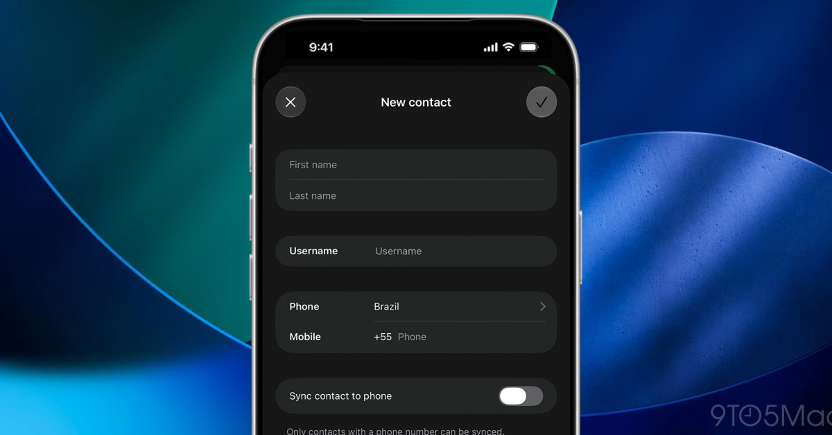WhatsApp starts rolling out username support when creating new contacts – 9to5Mac