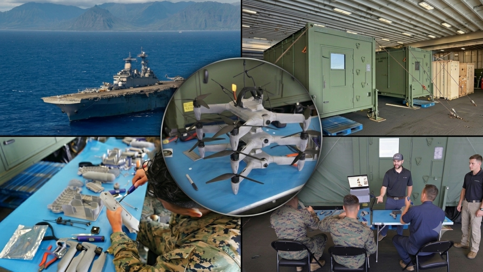 The Navy is taking drone production offshore with a containerized factory