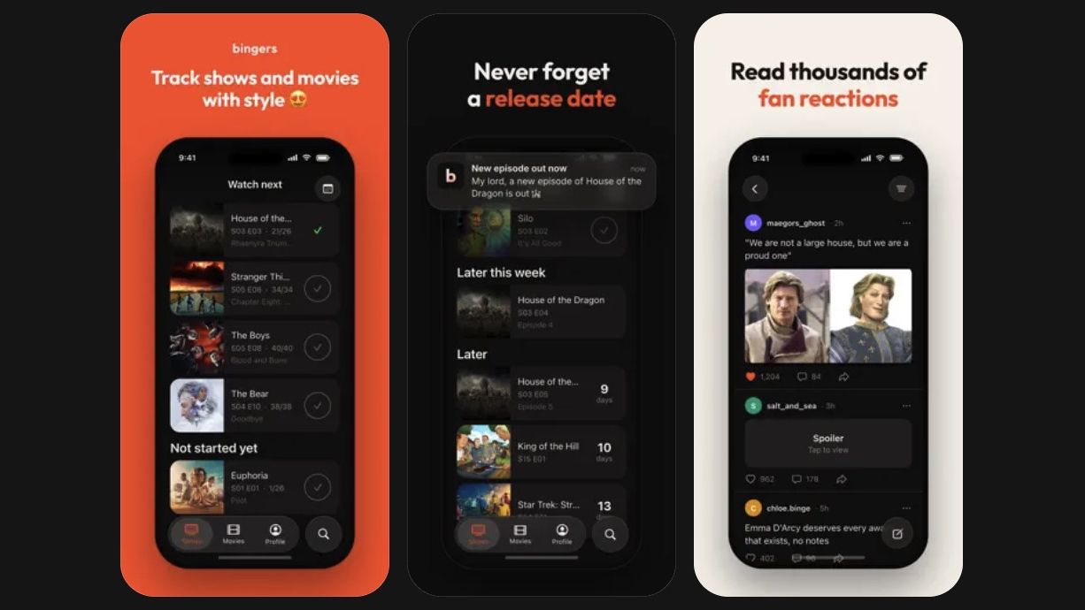 Bingers is a new app by the TV Time co-founder and it could be the Letterboxd for TV that I’ve been looking for