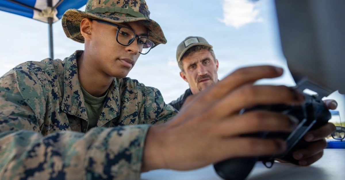 US Marine Corps share videos of what training with drones looks like