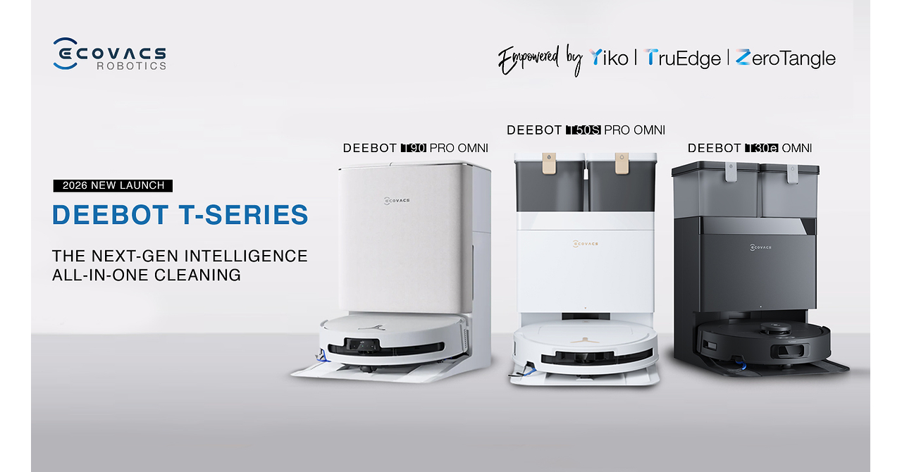 ECOVACS Launches Next-Generation DEEBOT T-Series Robotic Vacuum Cleaners to Revolutionize Smart Home Cleaning in India