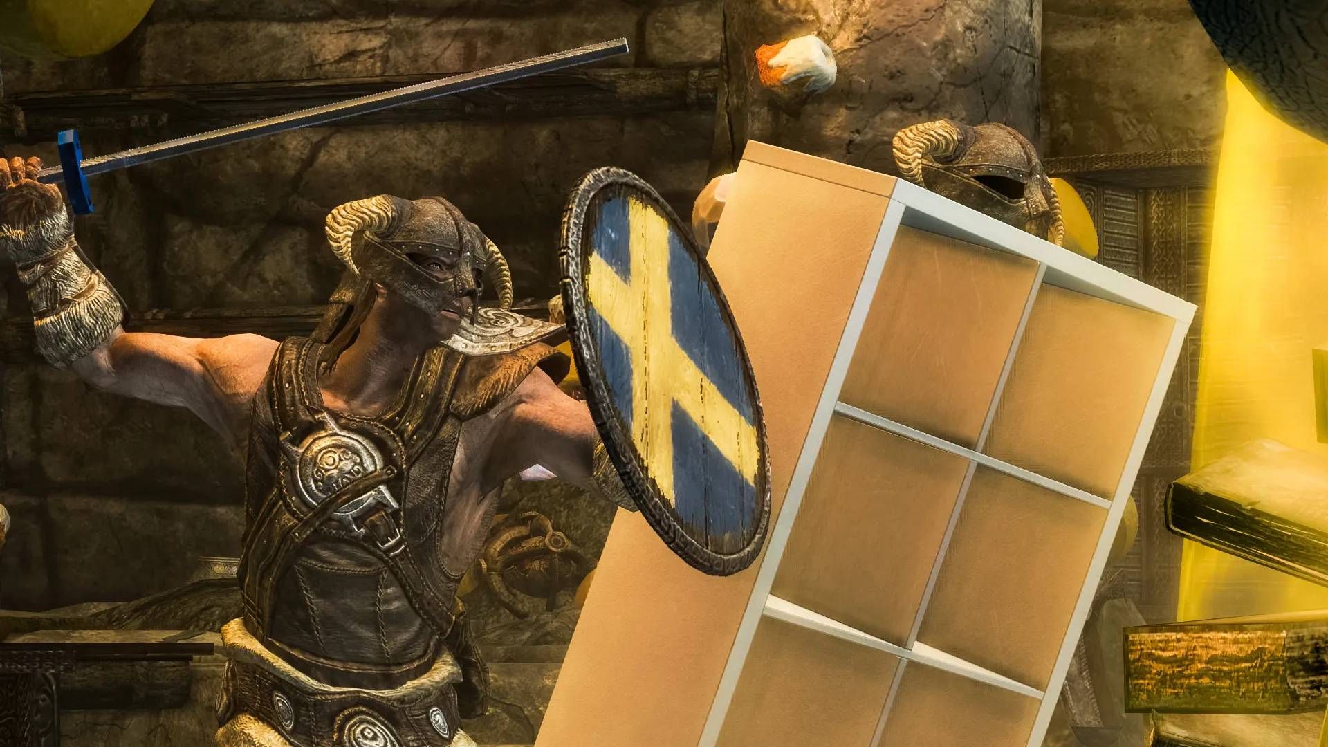 IKEA’s hilarious official Skyrim mod has reminded me just how great the Kallax truly is for gaming merch