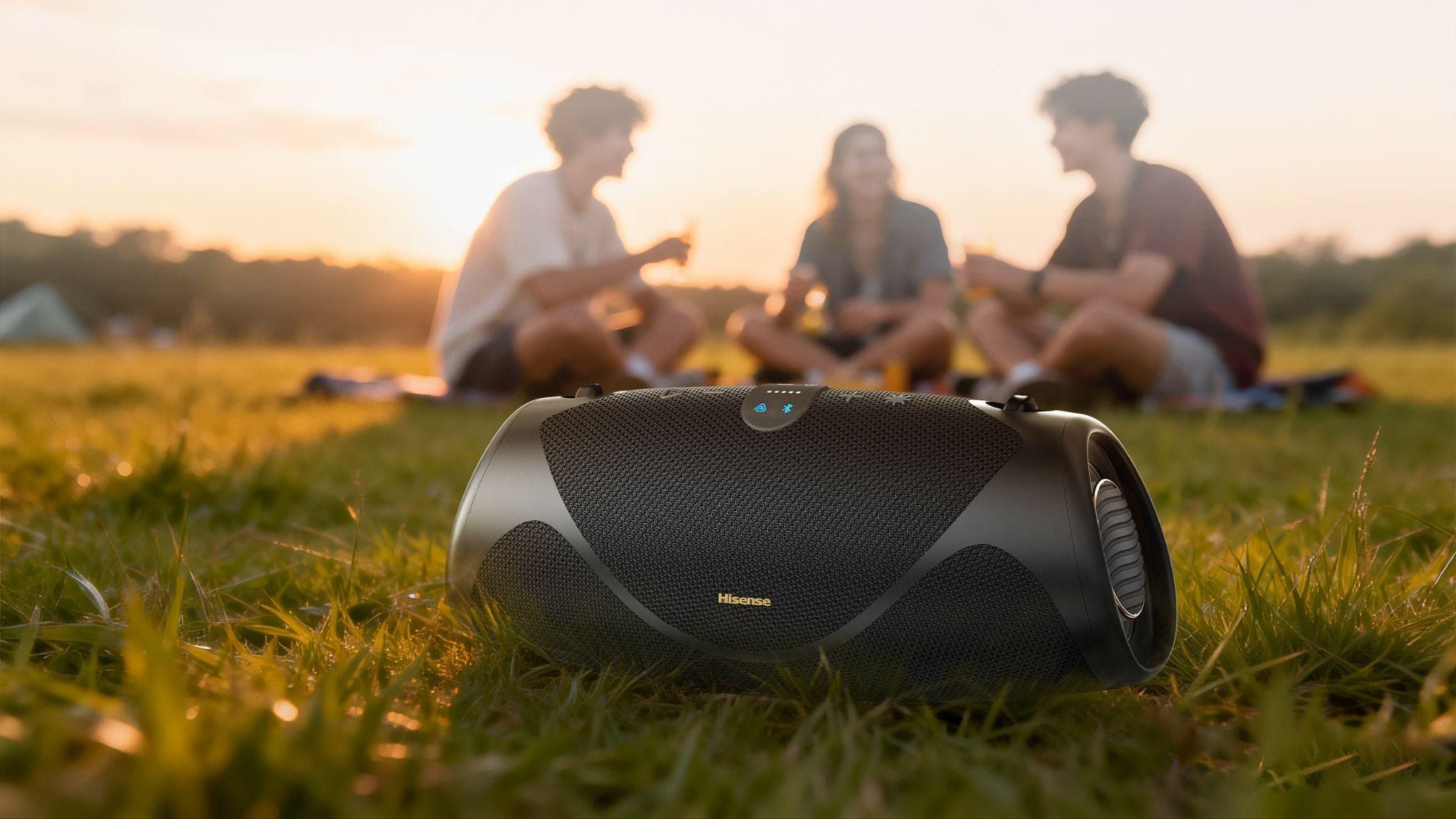 Hisense brings the boom with its robust, party-ready line of portable Bluetooth speakers