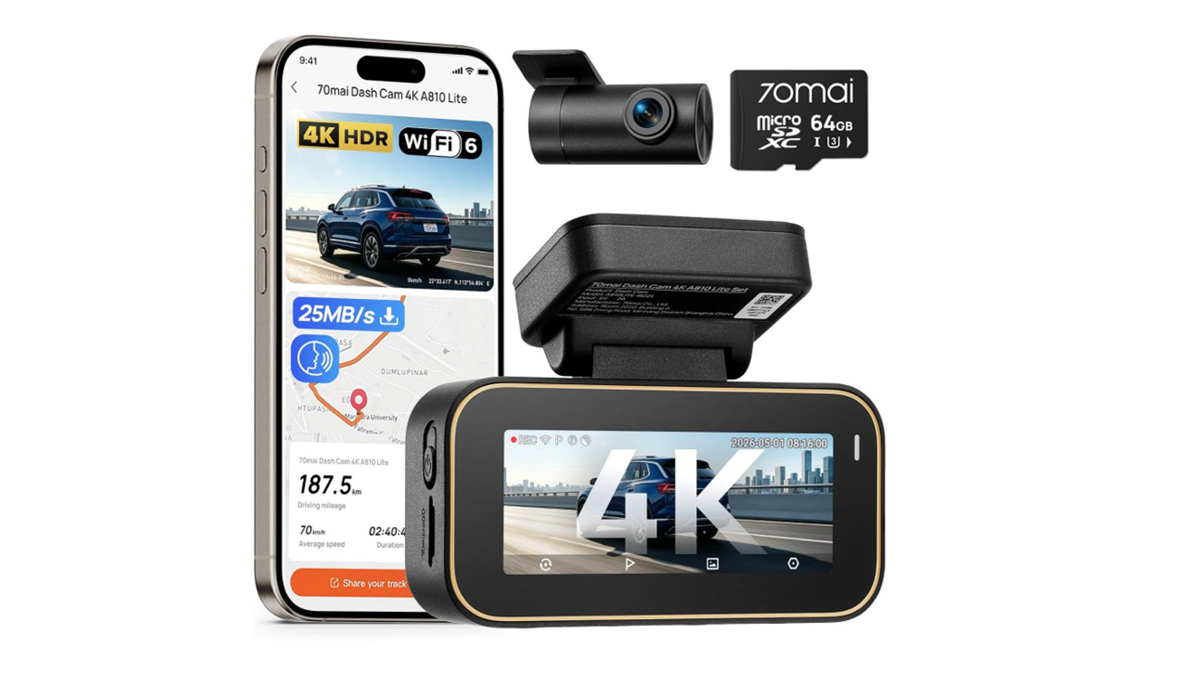 Deal: This 4K dual dash cam with GPS just fell to $89.97