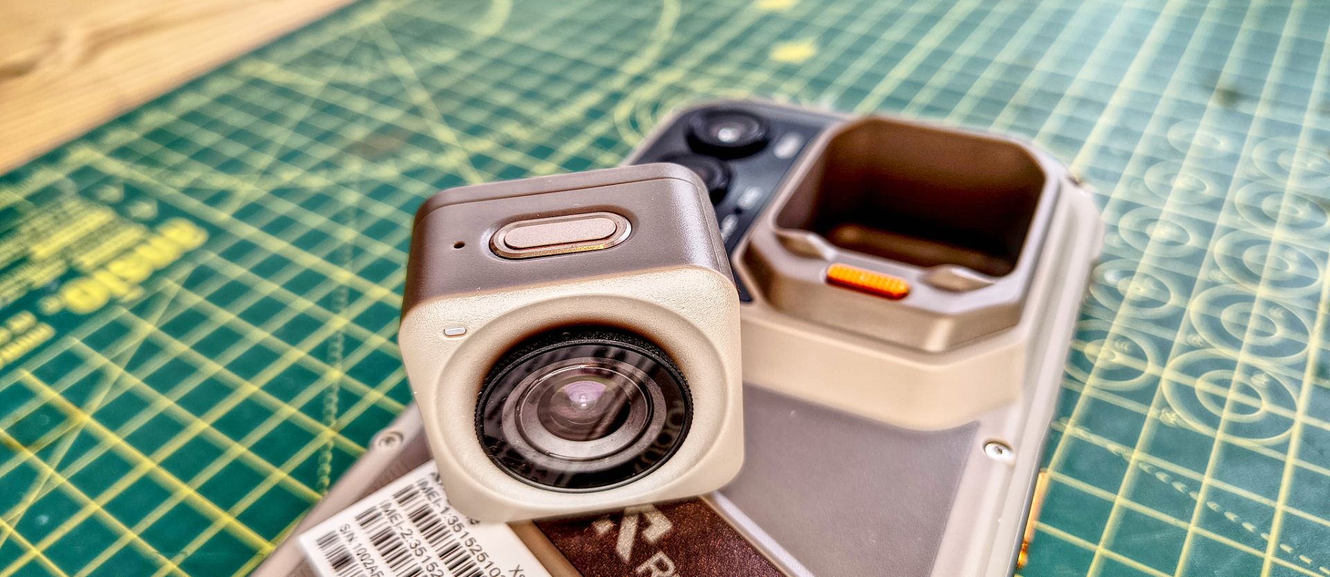 The RugOne Xsnap 7 Pro is a rugged phone with a Go Pro-style action cam