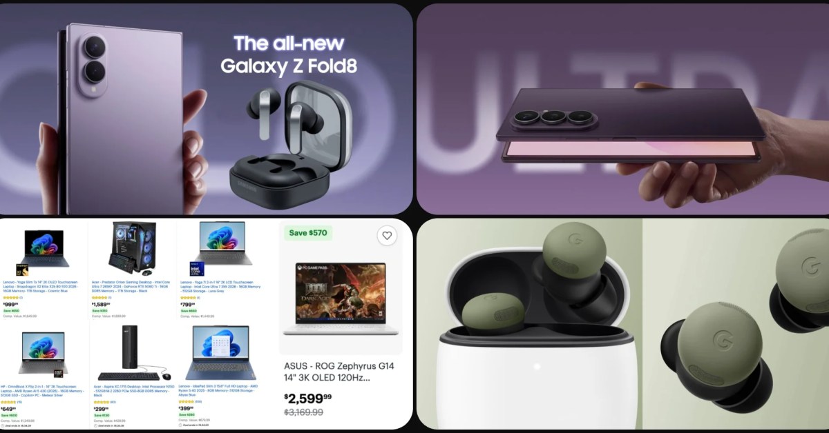 Deals: Galaxy Z Fold 8 Ultra up to $577 off, Fold 8 $250+ off, Copilot+ PC sale up to $650 off, more