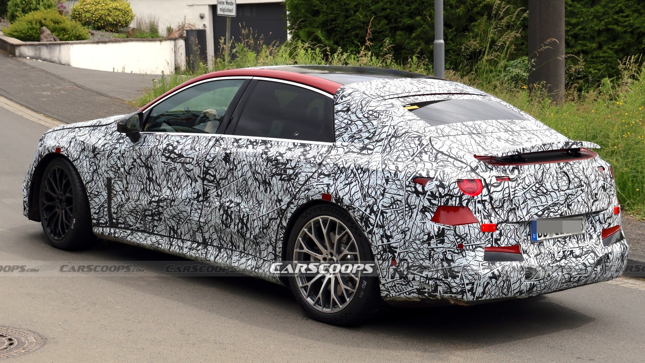 Electric AMG C-Class Pops Its Wing As BMW M3 EV Battle Looms | Carscoops