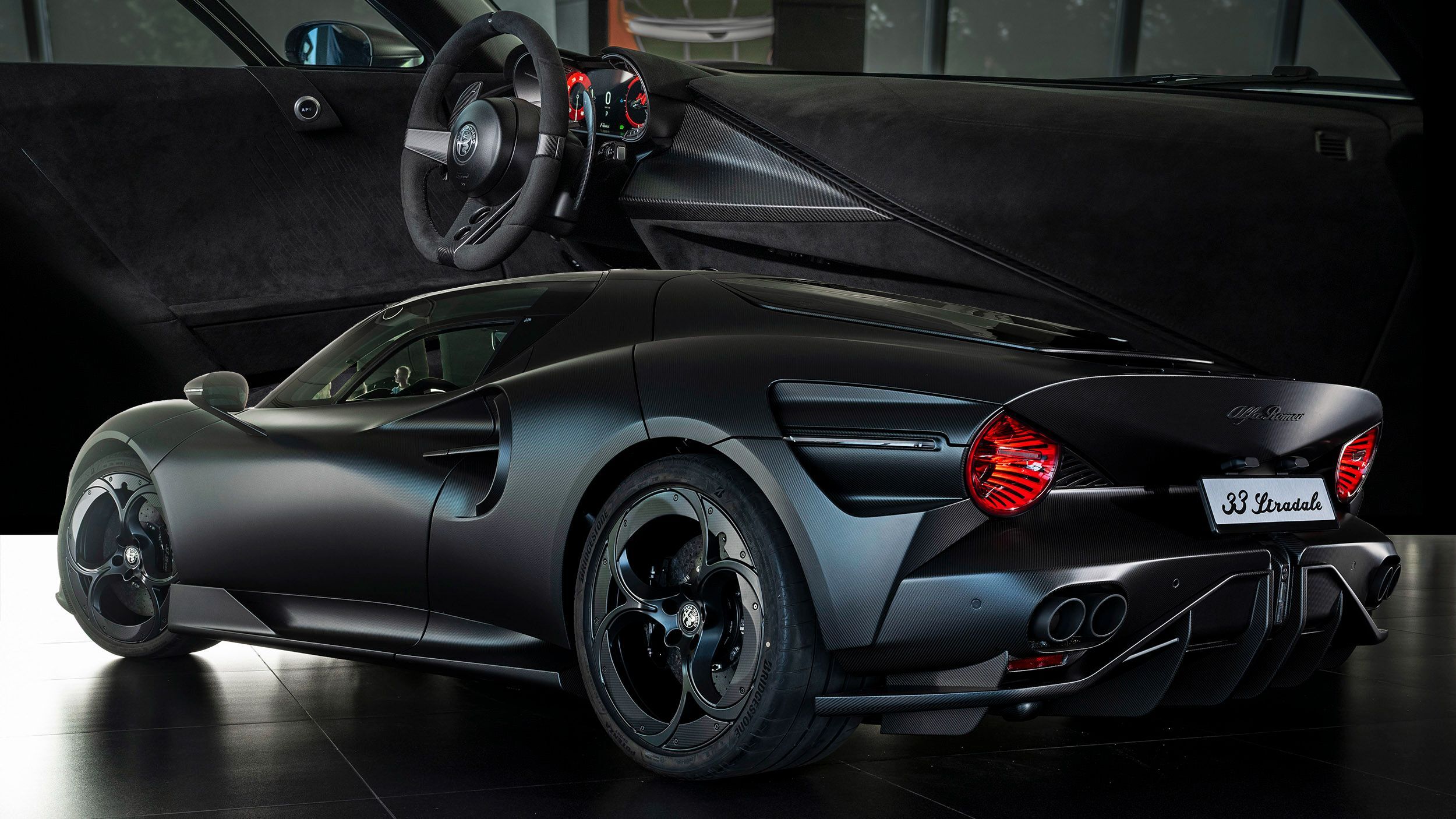Alfa Romeo’s One-Off 33 Stradale Perla Nera Is Giving Major Batmobile Vibes | Carscoops
