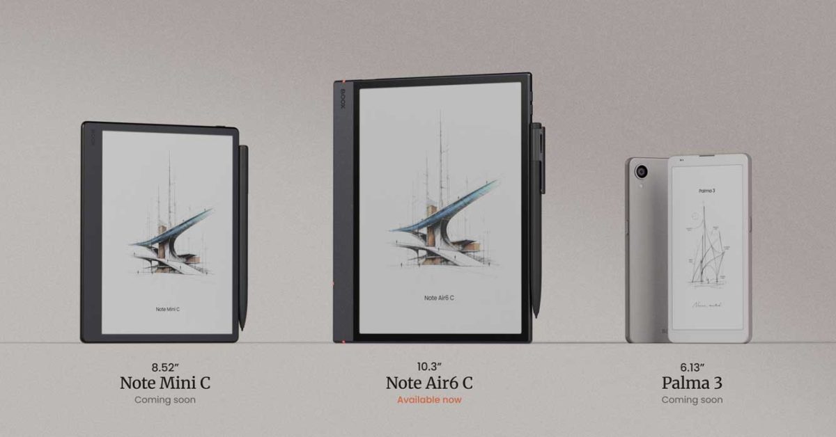 The new Boox e-ink devices get Android 16 out of the box, including Palma 3