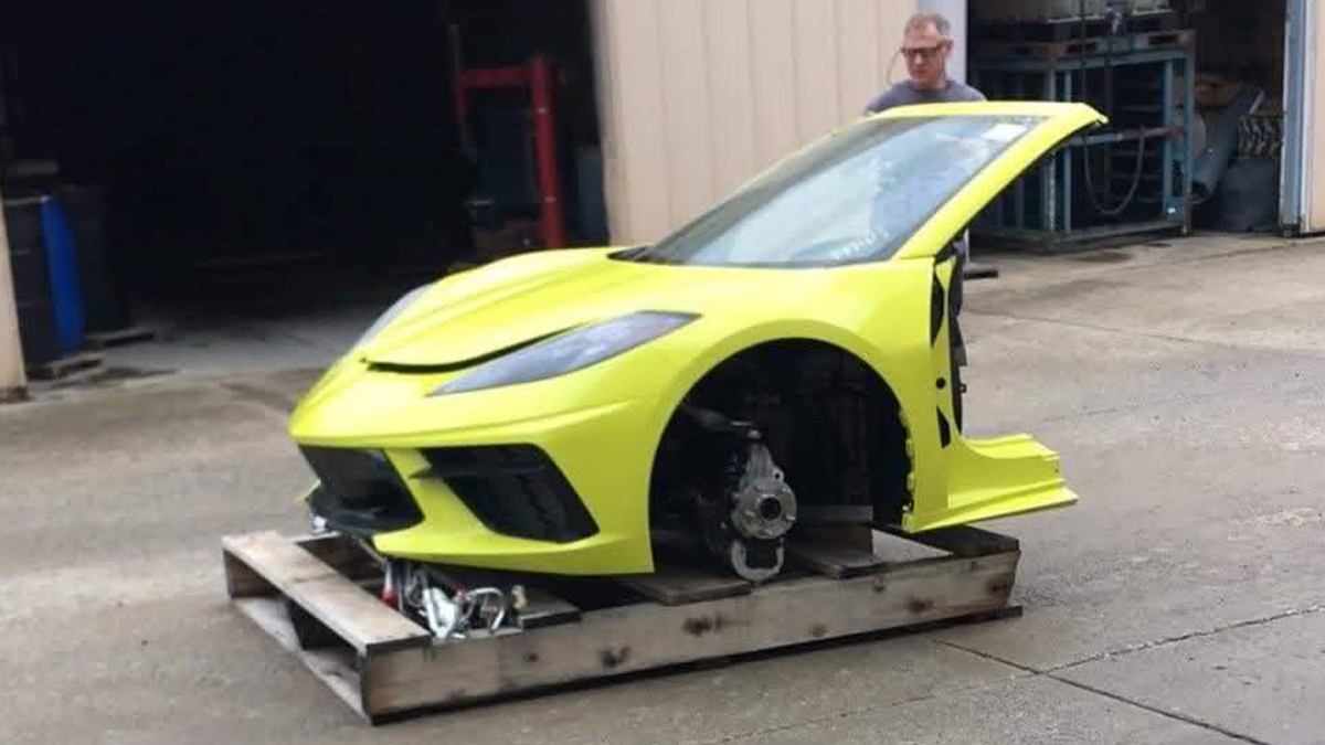 After a Tornado Destroyed 100 Brand New Corvettes, This Salvage Yard Got to Work