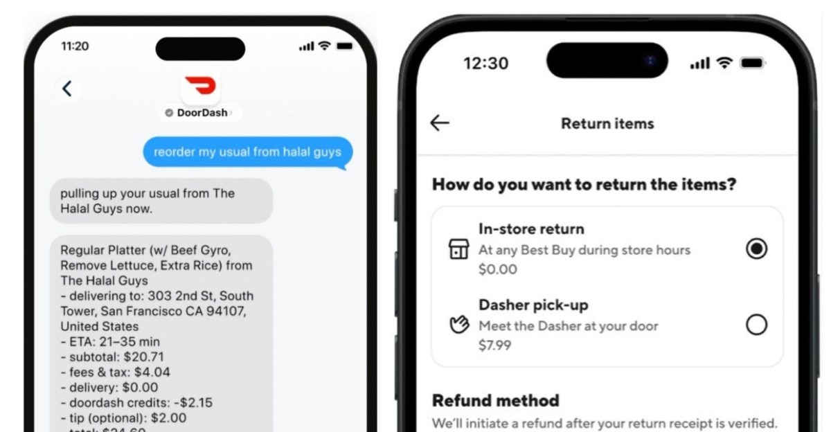 You can text DoorDash’s AI bot to ‘order my usual’ and it will figure the rest out