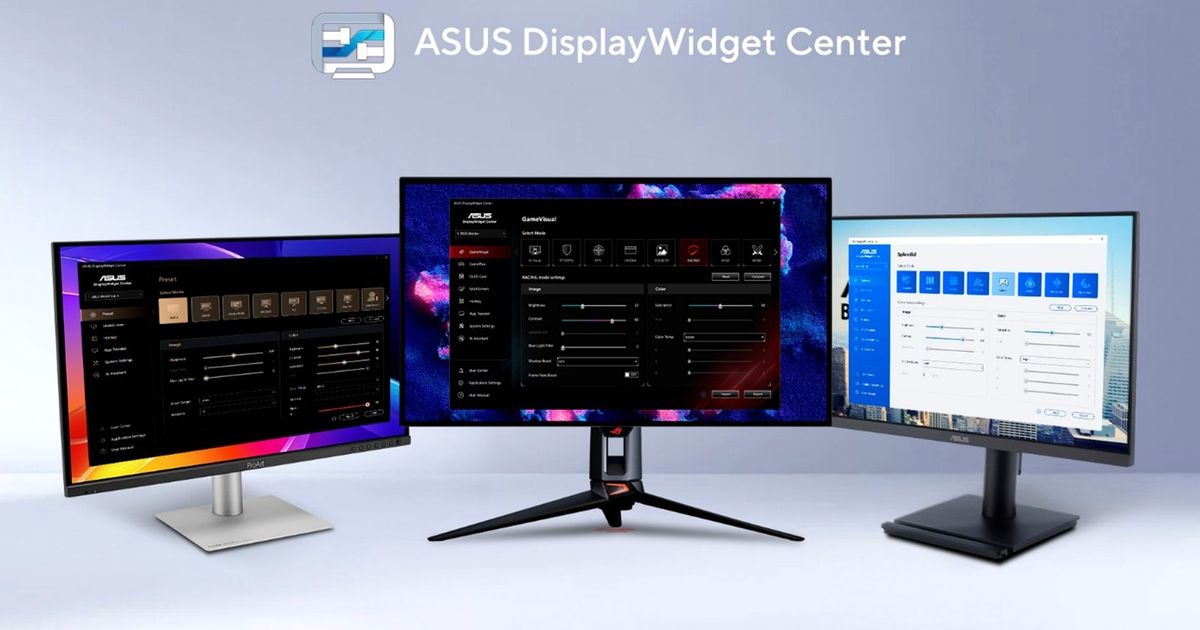 ASUS DisplayWidget Center Adds AI Agent Controls