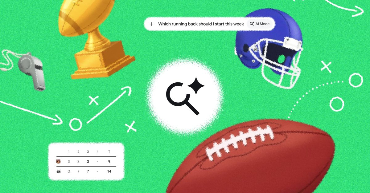 Google Search kicks off the NFL season with Live Game Feeds and fantasy football advice