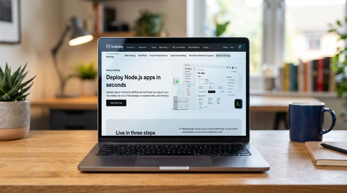 ‘Launching an app shouldn’t mean learning how to host’: GoDaddy has launched Node.js hosting