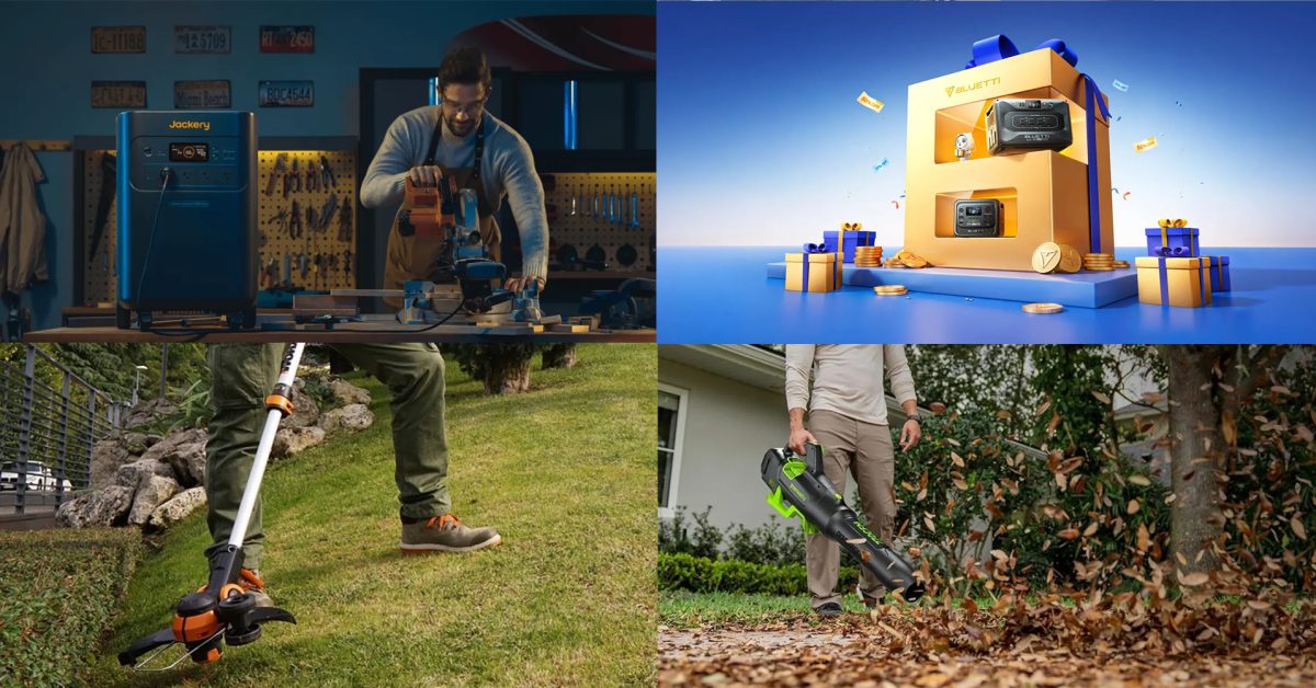 Jackery 5,040Wh Explorer 5000 Plus power station exclusive $1,000 off, Final day of Bluetti’s Anniversary Sale, Worx, more