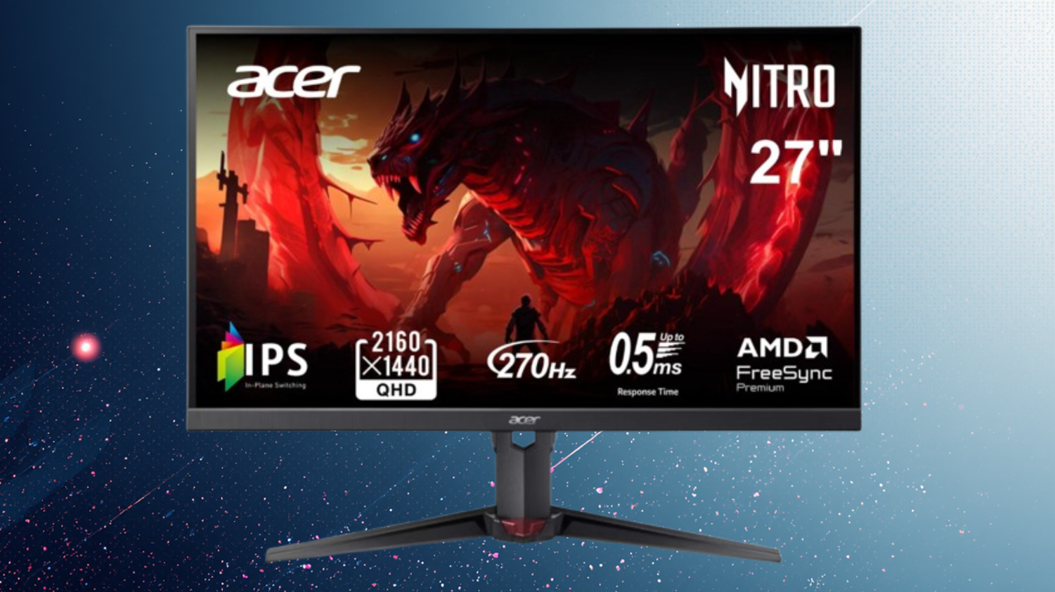 Upgrade your gaming experience with this 27-inch Acer 1440p 270Hz panel that’s an incredible 45% off — just $179 buys an awesome IPS monitor with AMD FreeSync Premium and 1ms response time